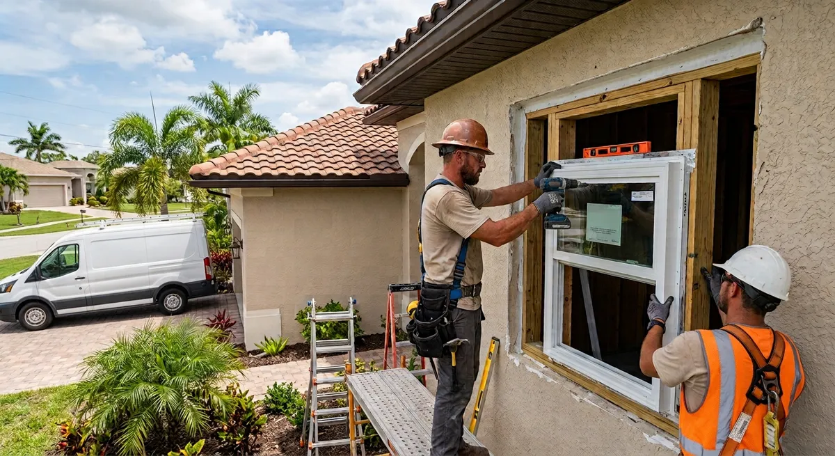 hurricane-proof home reinforcement installation