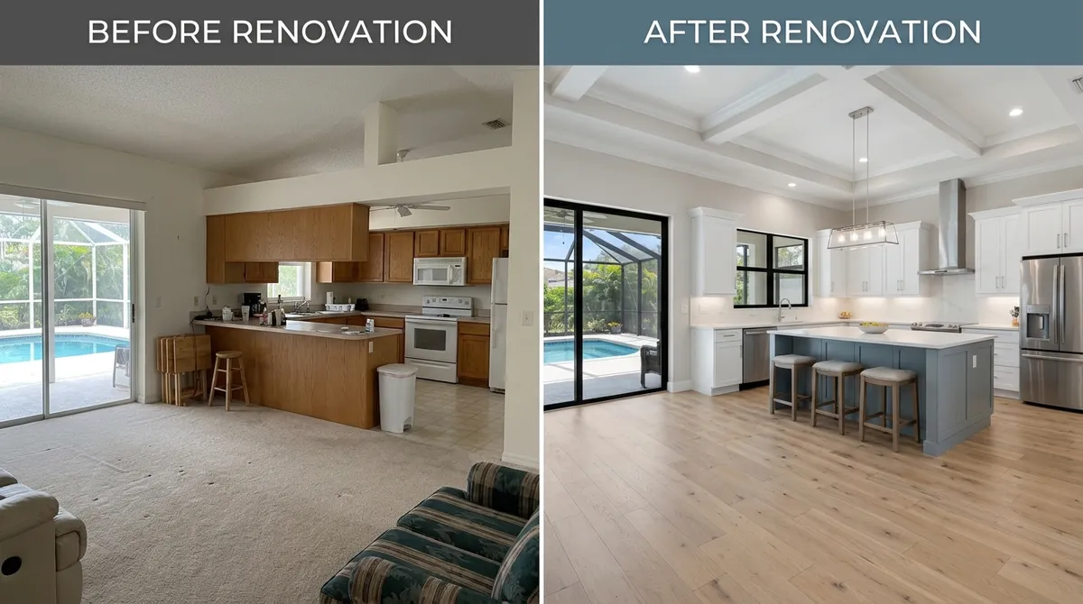 Southwest Florida home renovation remodeling project
