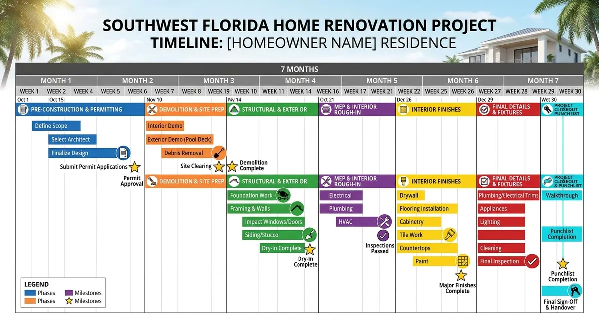home renovation budget planning timeline