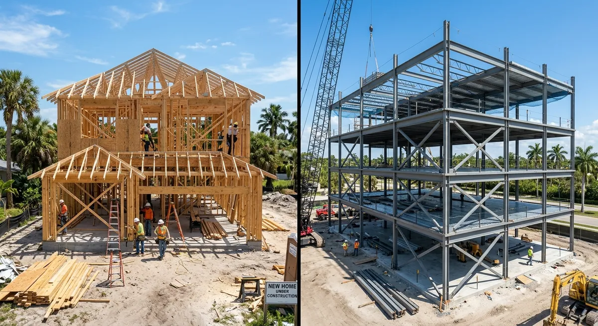 commercial vs residential construction differences southwest florida