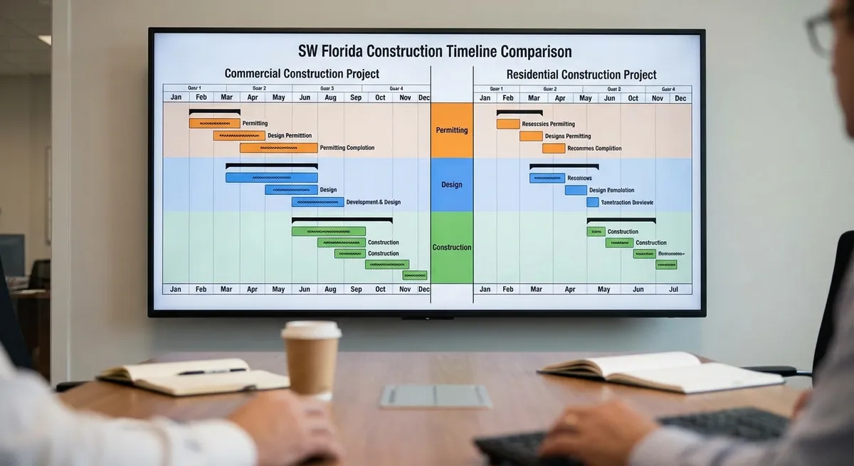 commercial construction southwest florida project timeline phases